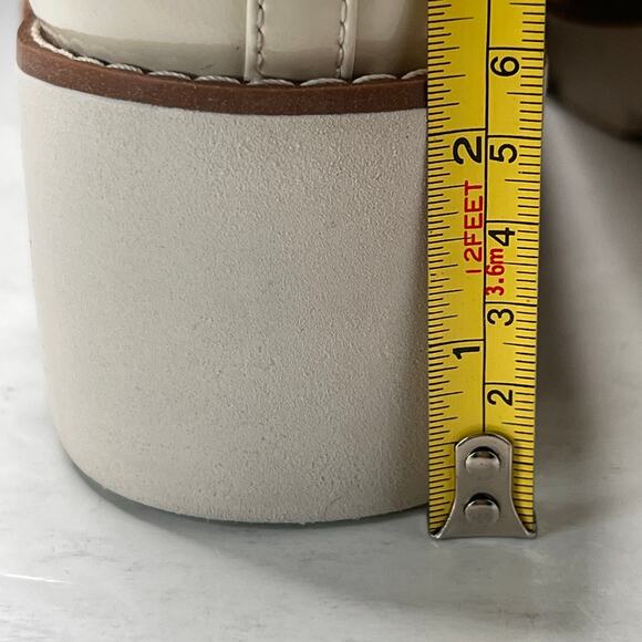 Vionic Willa Wedge Patent Leather Slip-on Loafer Cream Women's 7M NWB - Picture 8 of 11